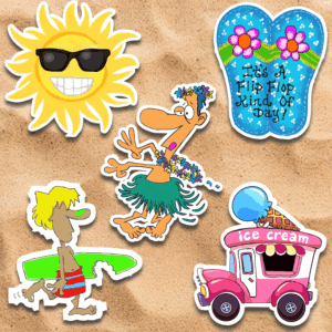 DTSFG Beach Day Sticker Pack