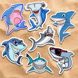 The DTSFG Shark Week Sticker Pack
