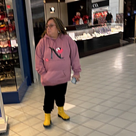 Mall Goth Mermaid in Yellow Boots