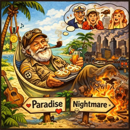 Wrongway Feldman's tropical escape