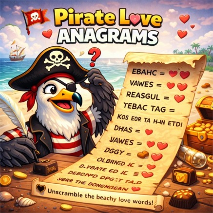 Pirate love anagram adventure