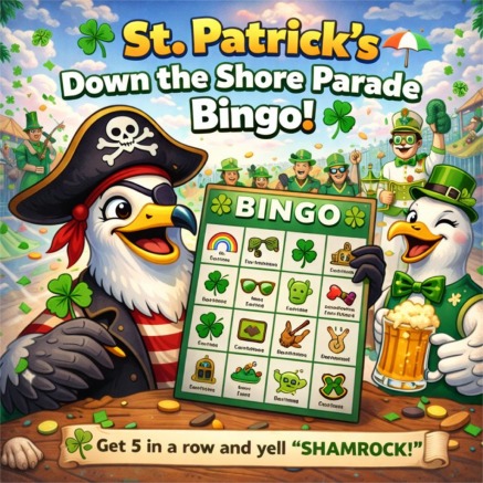 St. Patrick's shore parade bingo fun