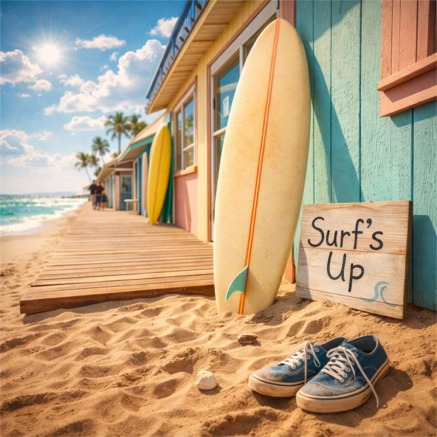 Surfshop vibes by the beach