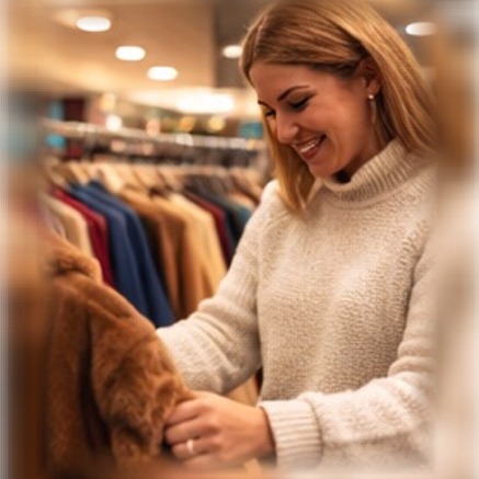 Sweater Season Siren in the Boutique of Dreams