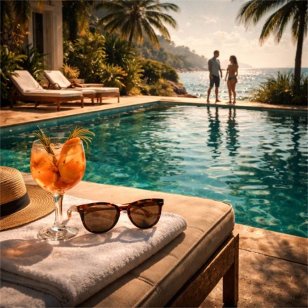 Poolside luxury on the Riviera