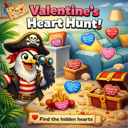 Valentine's Heart Hunt at the Beach