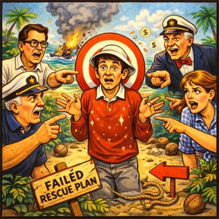 Gilligan's blame in failed rescue attempt
